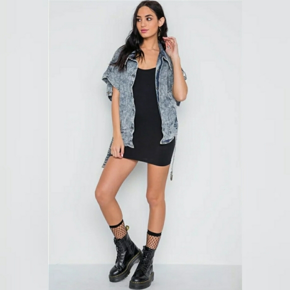 Vintage 80's Acid Wash Denim Jean Jacket - Picture 7 of 12